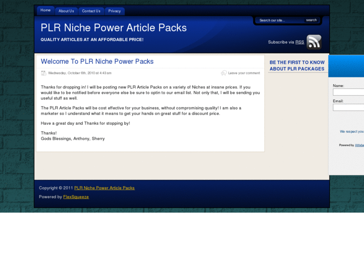 www.plrnichepowerpacks.com