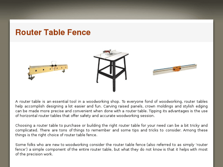 www.routertablefence.com