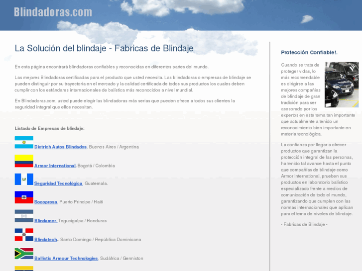 www.fabricasdeblindaje.com