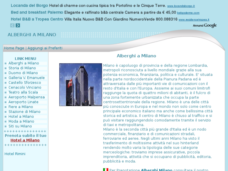 www.alberghiamilano.it