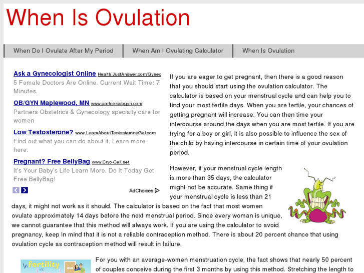 www.whenisovulation.com