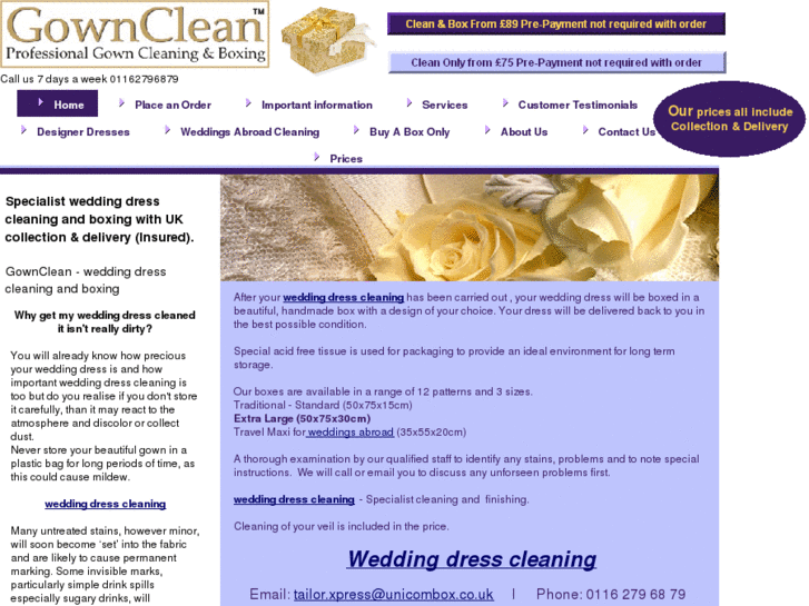 www.weddingdresscleaning-gownclean.com
