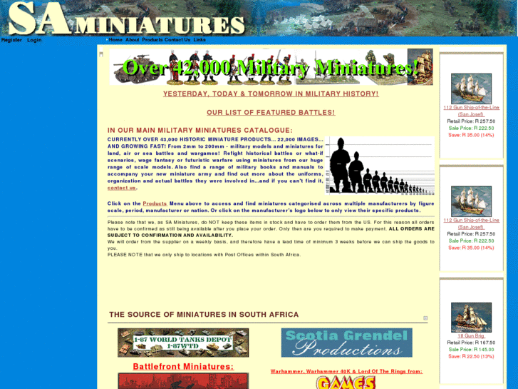 www.saminiatures.com