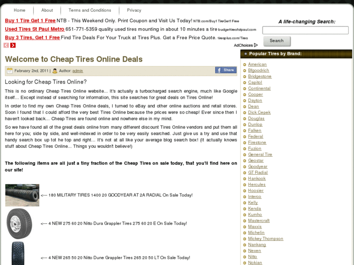 www.cheaptiresonlinedeals.com