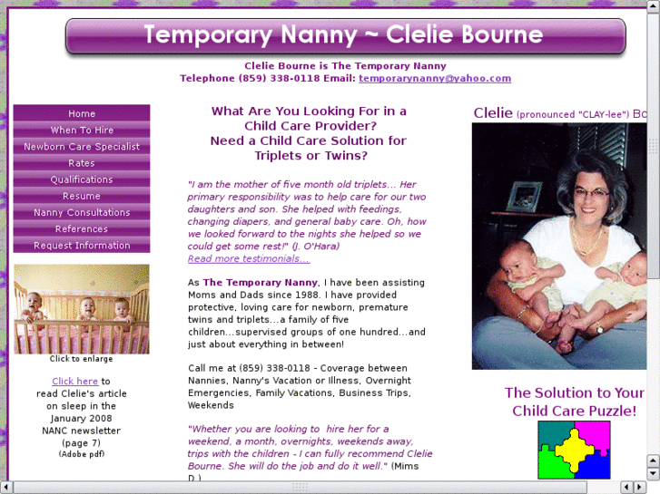 www.temporarynanny.net