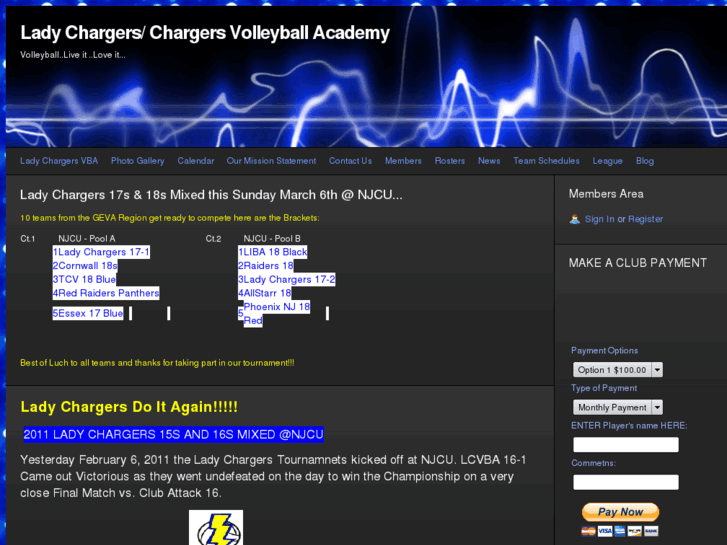 www.ladychargersvba.com