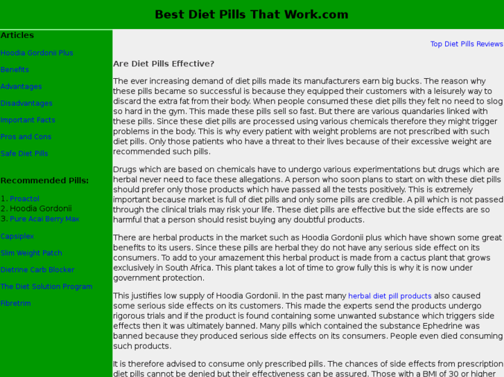 www.bestdietpillsthatwork.com