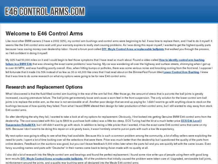 www.e46controlarms.com