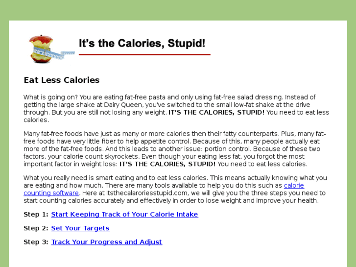 www.itsthecaloriesstupid.com
