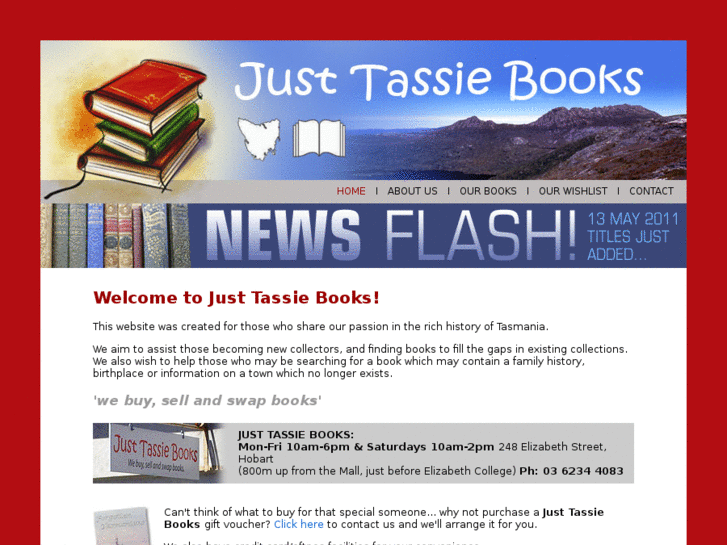 www.justtassiebooks.com