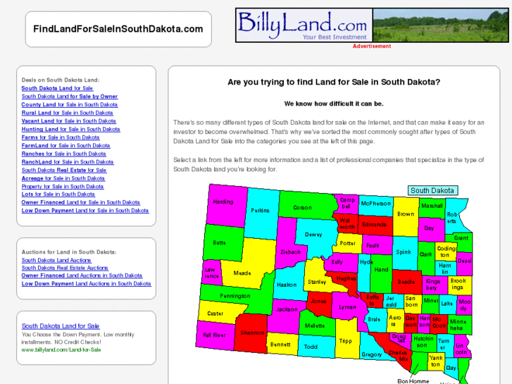 www.findlandforsaleinsouthdakota.com