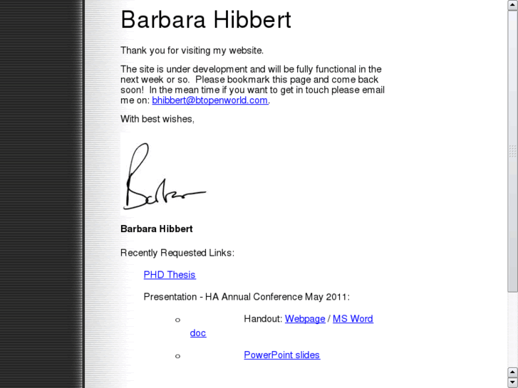 www.barbarahibbert.info