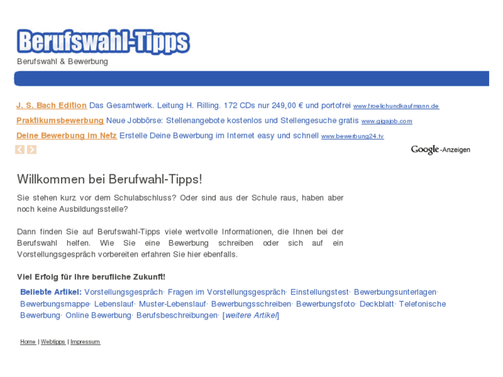 www.berufswahl-tipps.de