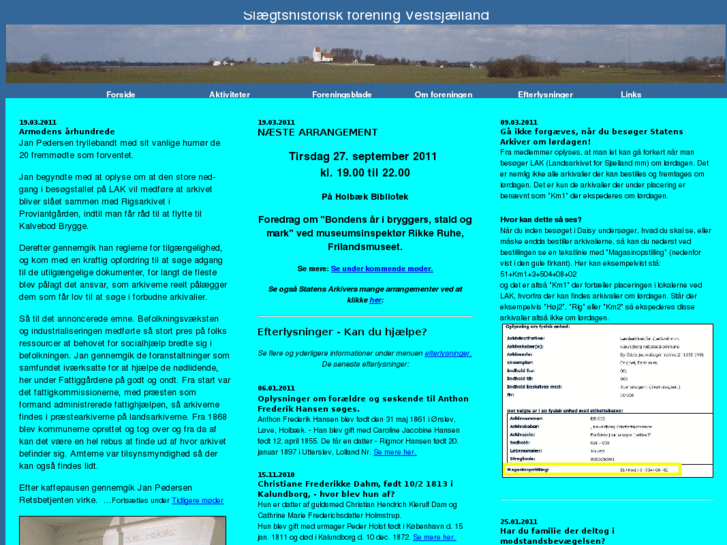 www.slaegtvestsjaelland.dk