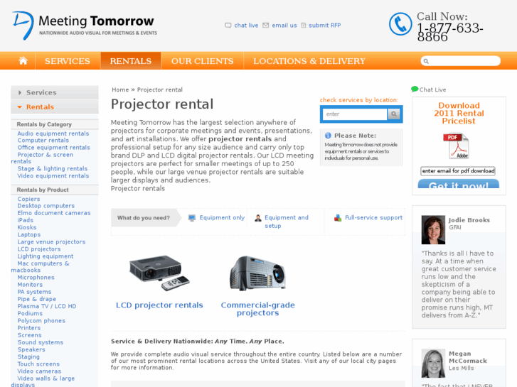www.affordableprojectorrentals.com
