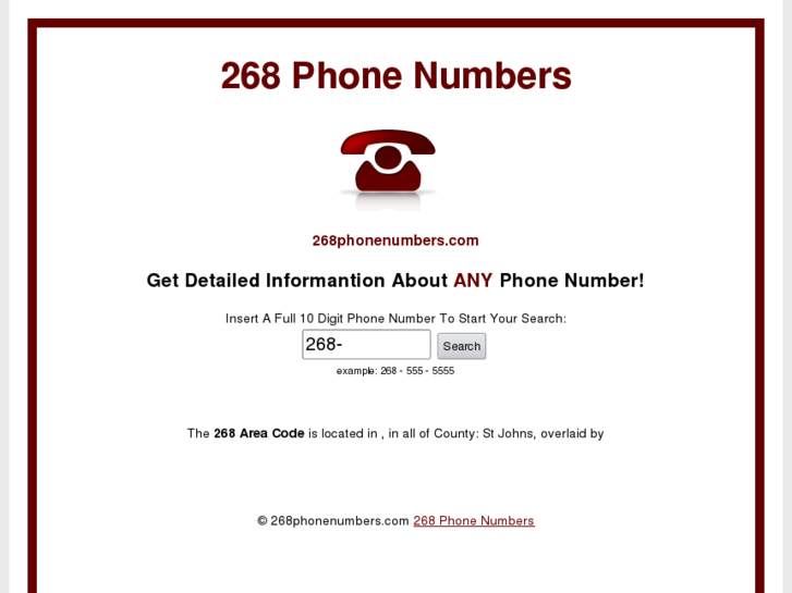 www.268phonenumbers.com