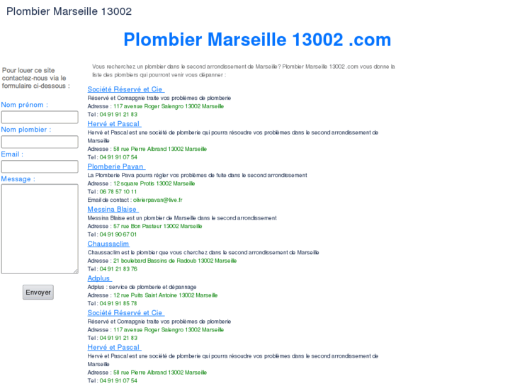 www.plombiermarseille13002.com