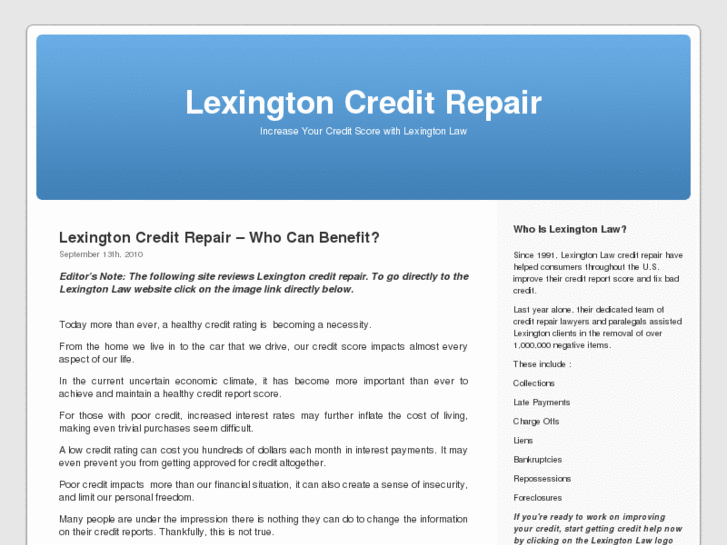 www.lexingtoncreditrepair.info