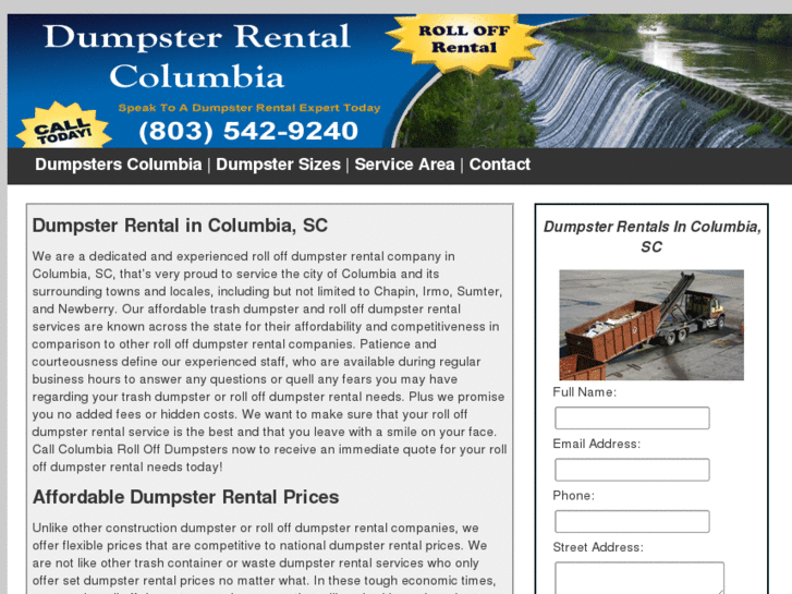 www.dumpsterrentalcolumbia.net