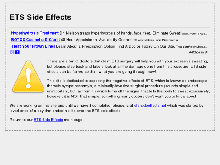 www.etssideeffects.com