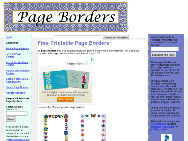www.pageborders.net