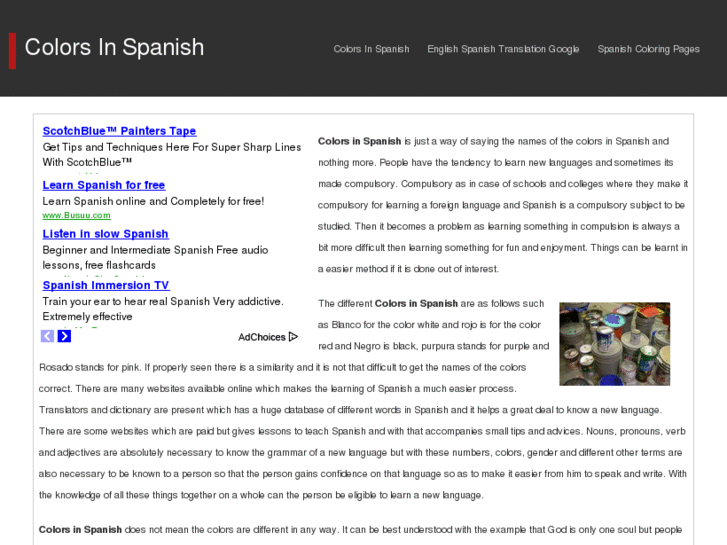 www.colorsinspanish.com
