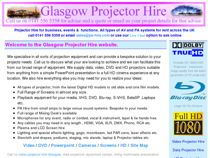 www.hd-projector-hire.com