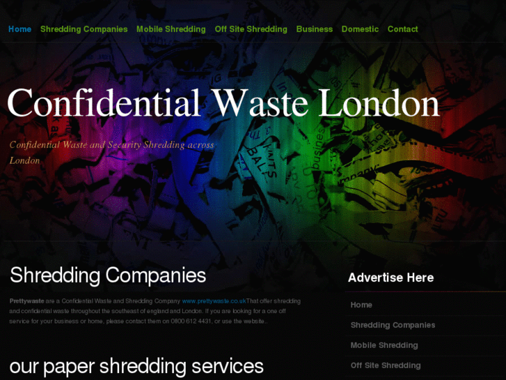 www.confidentialwastelondon.info