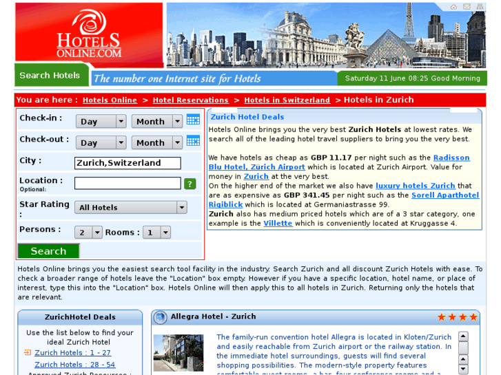 www.cheaphotelsinzurich.com