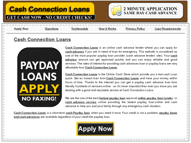 www.cashconnectionloans.com