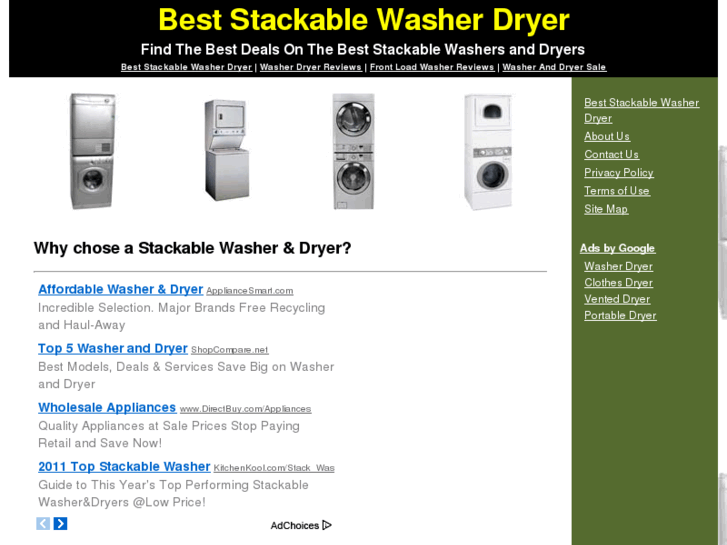 www.beststackablewasherdryer.com