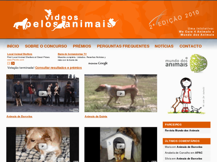 www.videospelosanimais.com