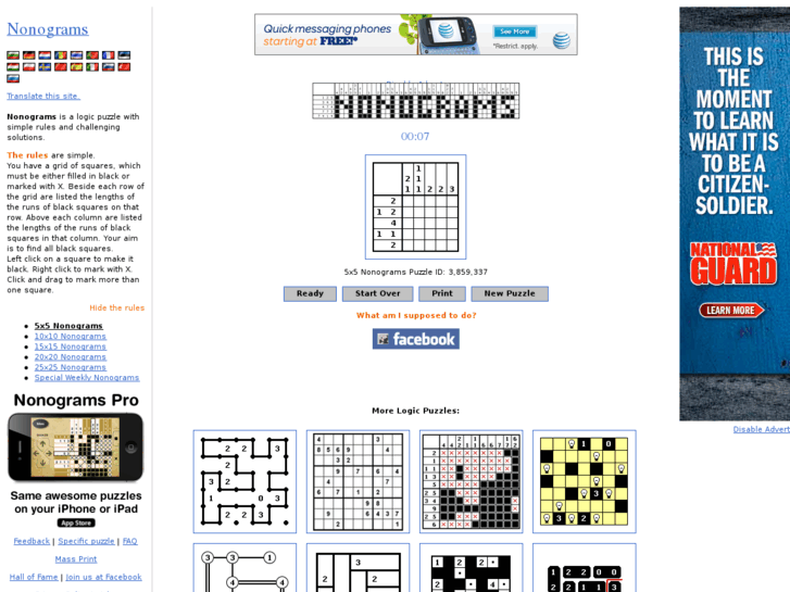 www.puzzle-nonograms.com