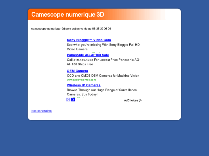 www.camescope-numerique-3d.com