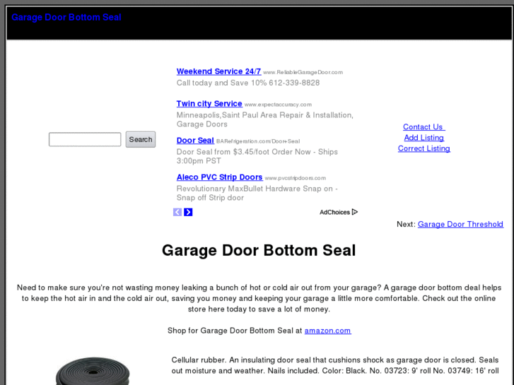 www.garagedoorbottomseal.com