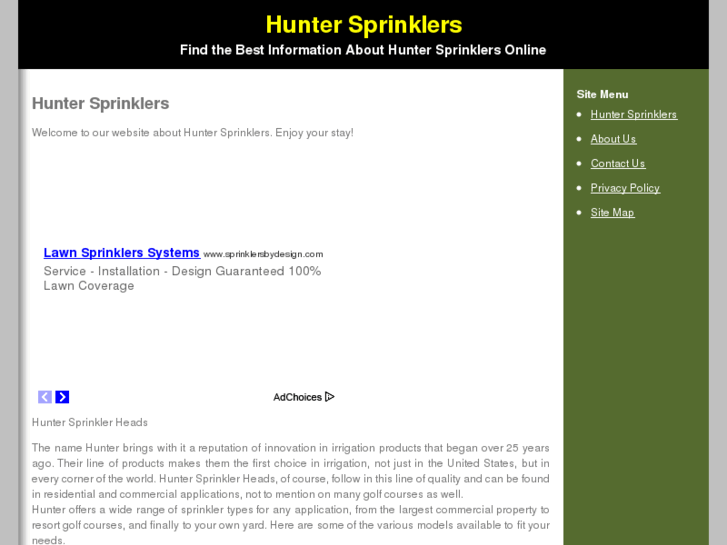 www.huntersprinklers.org