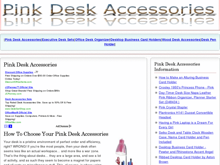 www.pinkdeskaccessories.org