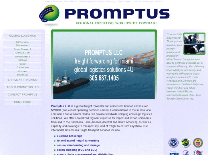 www.freightforwardermiami.com