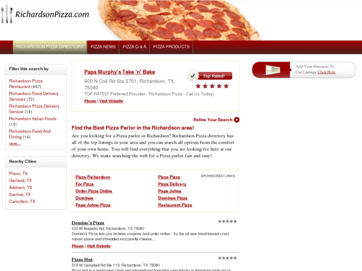 www.richardsonpizza.com