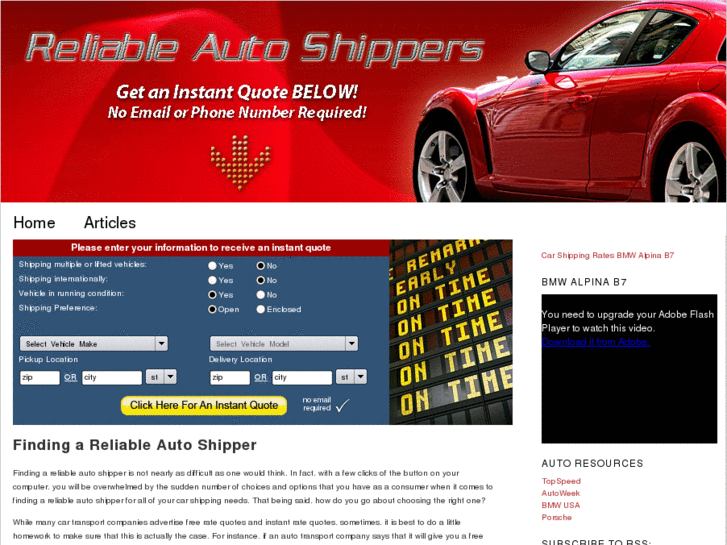 www.reliable-auto-shippers.com