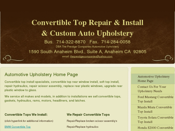 www.convertibletoprepairinstall.com