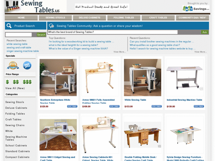 www.sewingtables.us