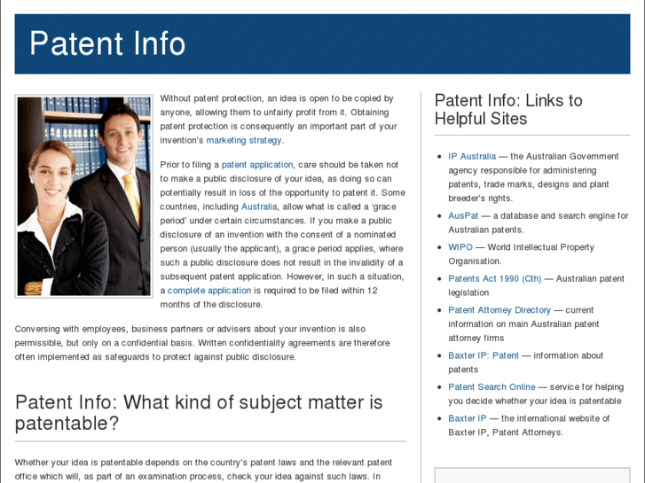 www.patentinfo.com.au