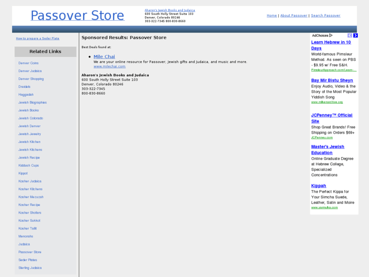 www.passoverstore.us