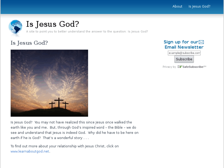 www.isjesusgod.info