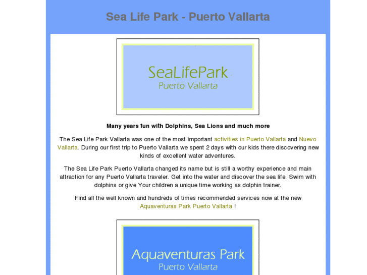 www.sealifeparkvallarta.com.mx