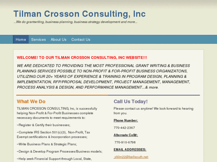 www.tilmancrossonconsulting-grants-bizplnng.com