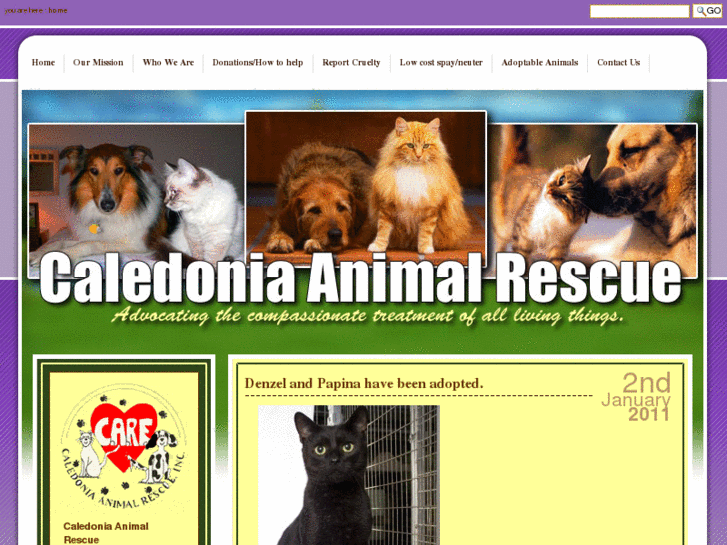 www.caledoniaanimalrescue.com