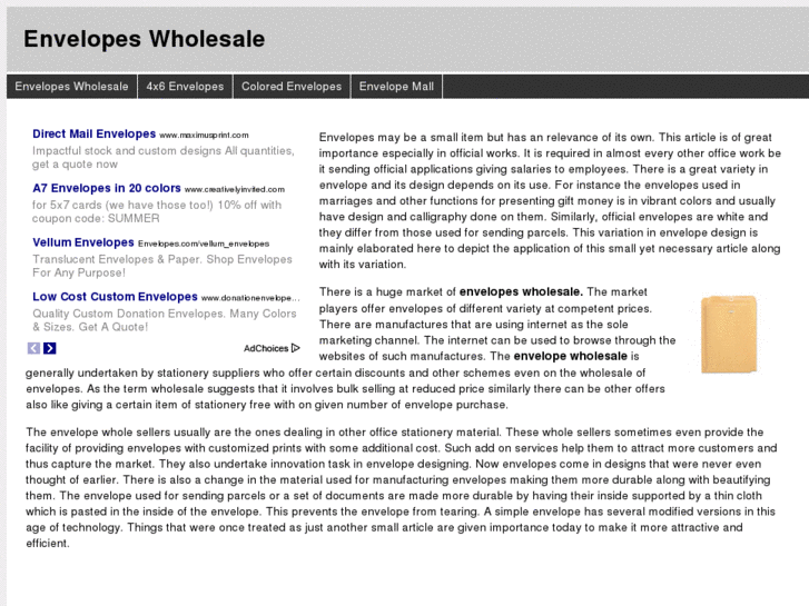 www.envelopeswholesale.info