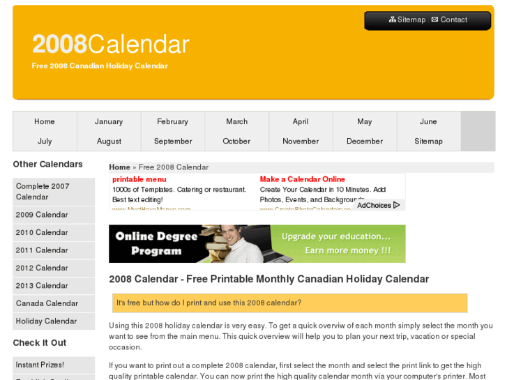 www.2008calendar.ca